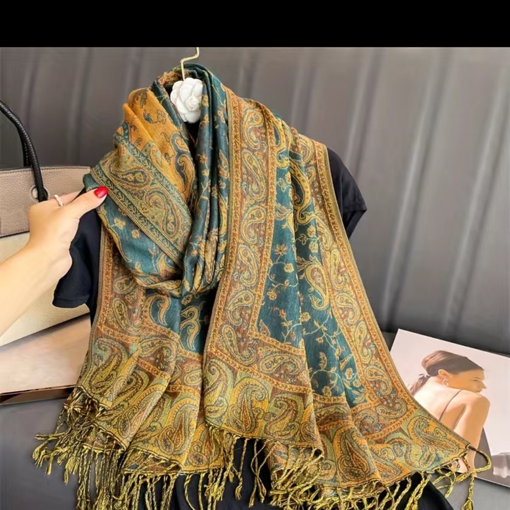 Tassel Scarf Vintage Shawl